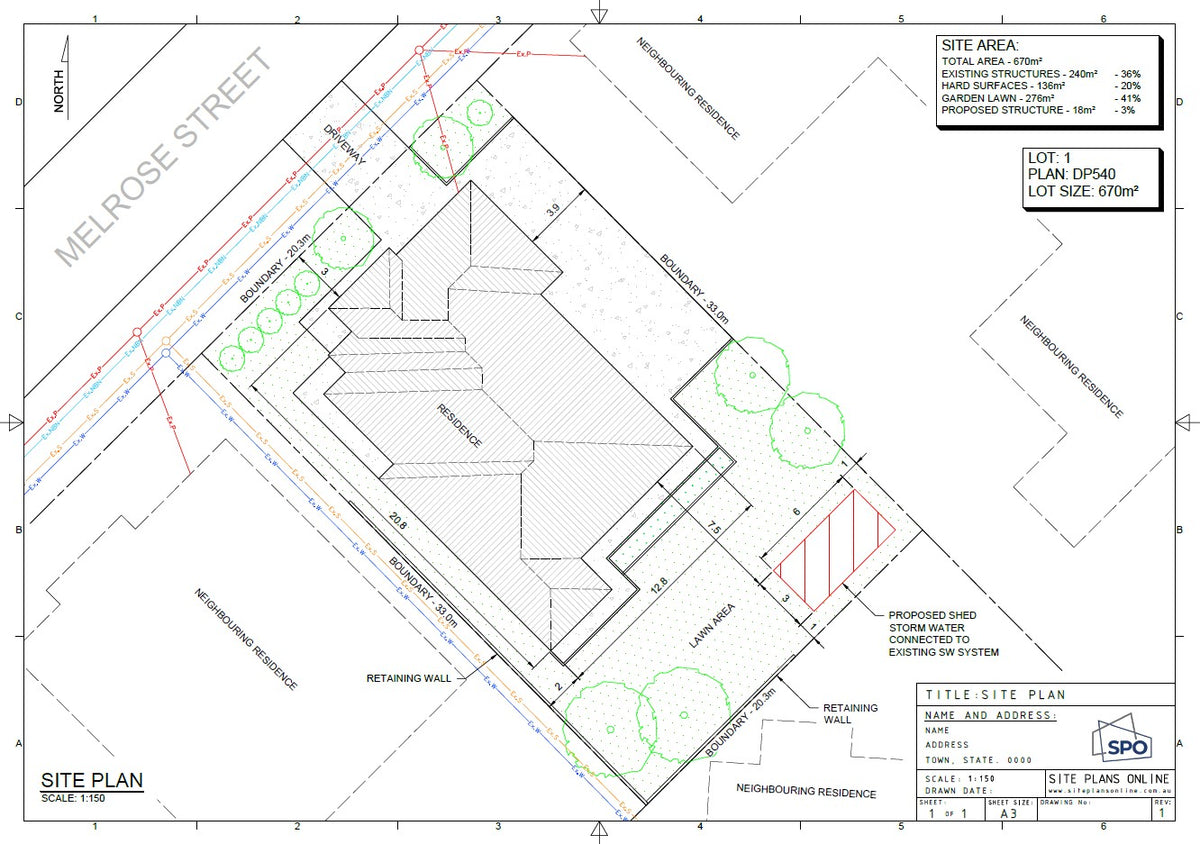 Plan Tech Service Technical Site Plan | Council-Ready Plans Australia – Site Plans Online