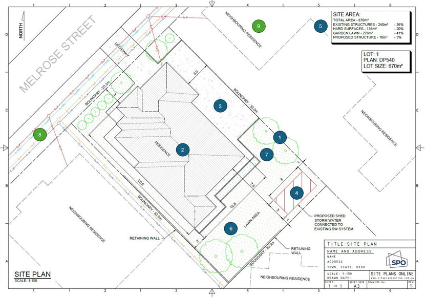 Plan Tech Service Technical Site Plan | Council-Ready Plans Australia – Site Plans Online